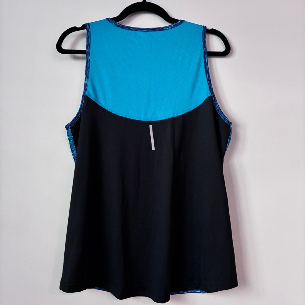 Tek Gear DryTEK Blue Green and Black workout Tank Top - Picture 4 of 4